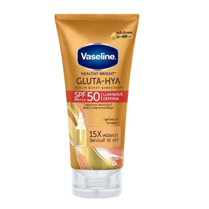 Tinh chất Vaseline Gluta-hya Serum Burst Sunscreen Luminous Defense SPF 50 Pa+++