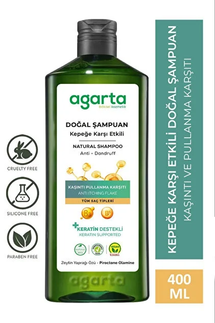 Agarta Kepek Karşıtı Şampuan 400ml (Anti-Dandruff Shampoo 400ml)