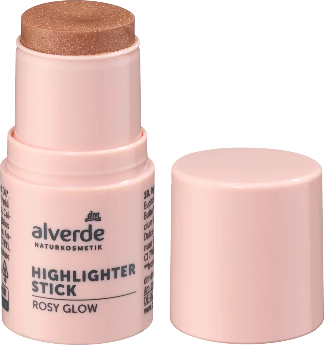 Phấn bắt sáng alverde Highlighter Stick 10 Rosy Glow