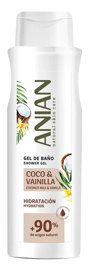 Anian Coconut And Vanilla Shower Gel