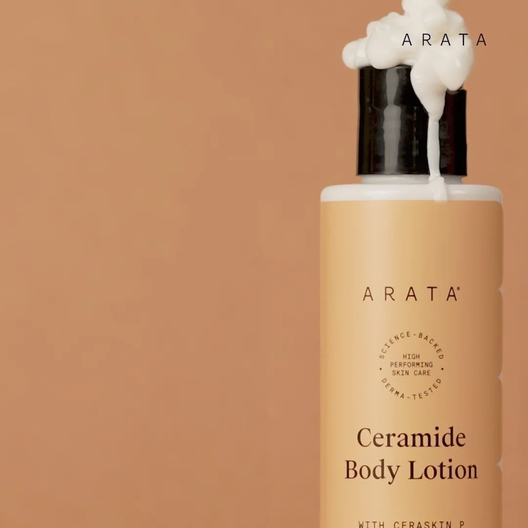 Arata Ceramide Body Lotion, For Dry, Damaged Skin, Deep Nourishment & Barrier Repair