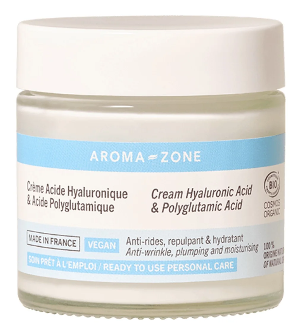 Kem dưỡng ẩm Aroma Zone Crème Acide Hyaluronique & Acide Polyglutamique