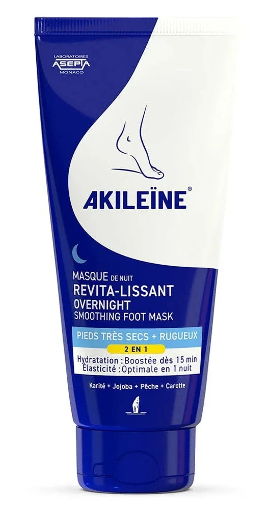 Mặt nạ Asepta Akileine Revitalising Night Mask Very Dry + Rough Feet 100ml (3.38fl Oz)