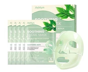 Mặt nạ Ashlyn Green Tea Soothing Collagen Face Mask