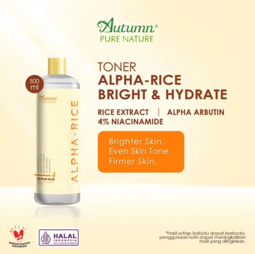 Nước hoa hồng Autumn Alpha Rice Toner