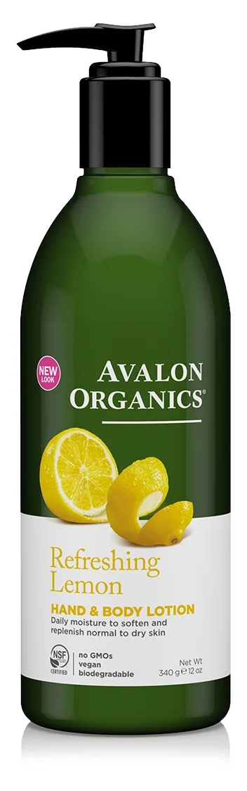Avalon Organics Hand & Body Lotion, Refreshing Lemon