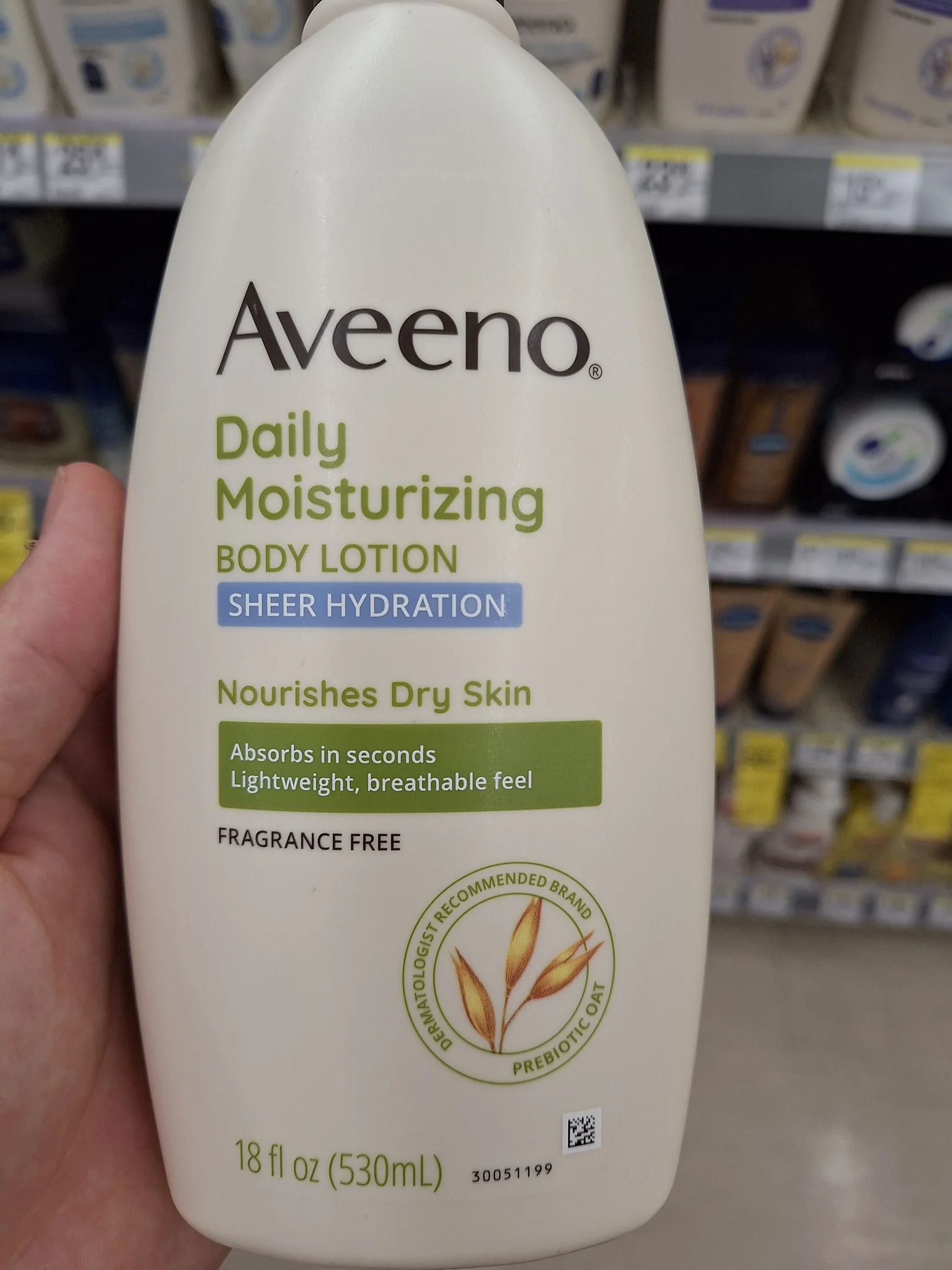 Sữa dưỡng thể Aveeno Daily Moisturizing Body Lotion Sheer Hydration