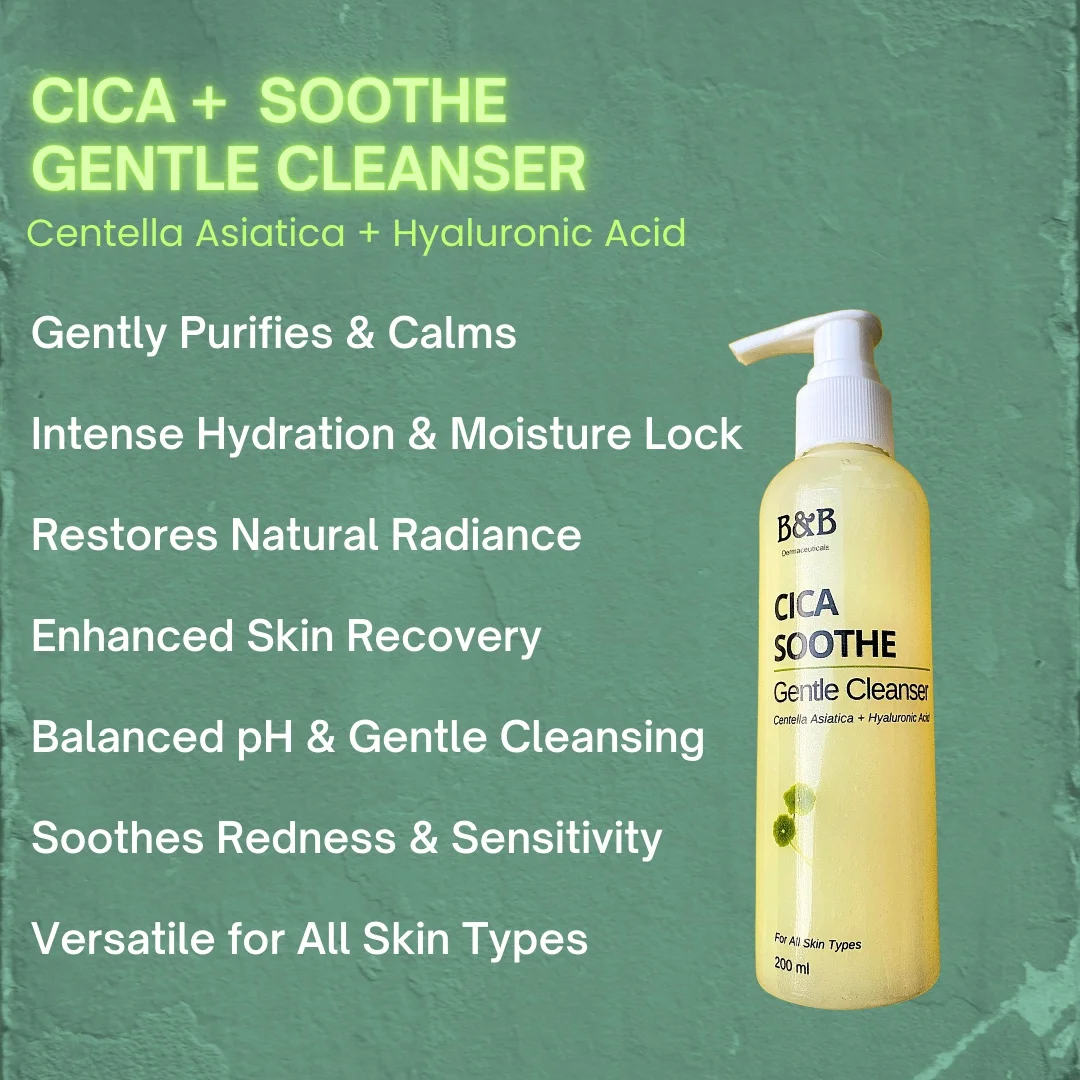 Sữa rửa mặt B&B DERMA Cica Soothe Gentle Cleanser