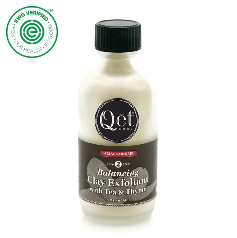 Qet Botanicals Balancing Clay Exfoliant with Tea & Thyme