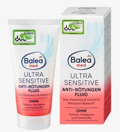 Kem dưỡng da Balea Fluid Anti-rötungen Ultra Sensitive