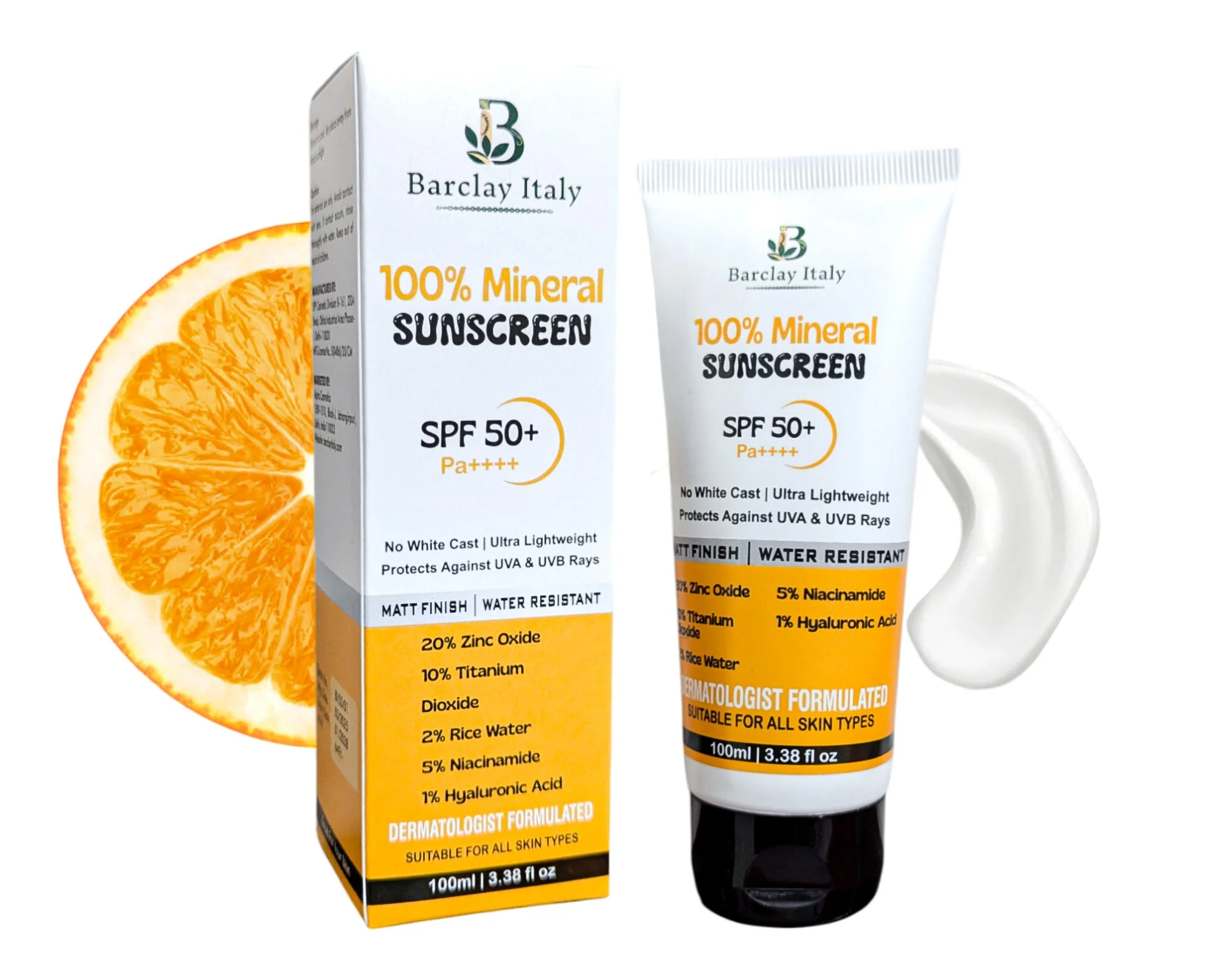 Barclay Italy Mineral Sunscreen SPF 50+ Pa++++