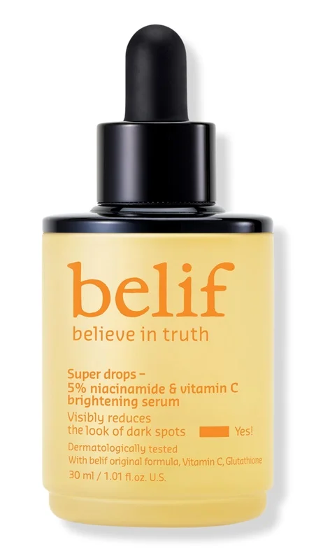 Belief Super Drops - 5% Niacinamide & Vitamin C Brightening Serum