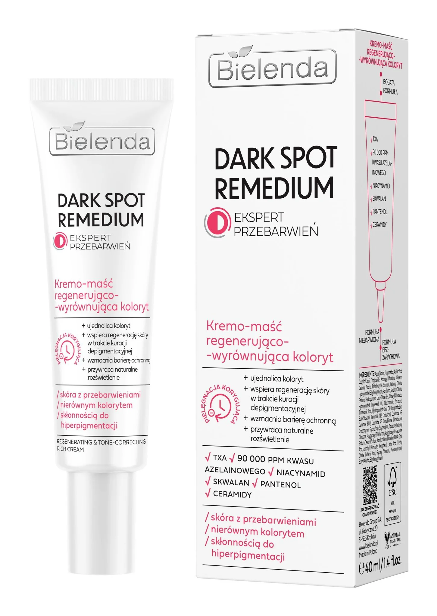 Bielenda Dark Spot Remedium Regenerating & Tone-Correcting Rich Cream