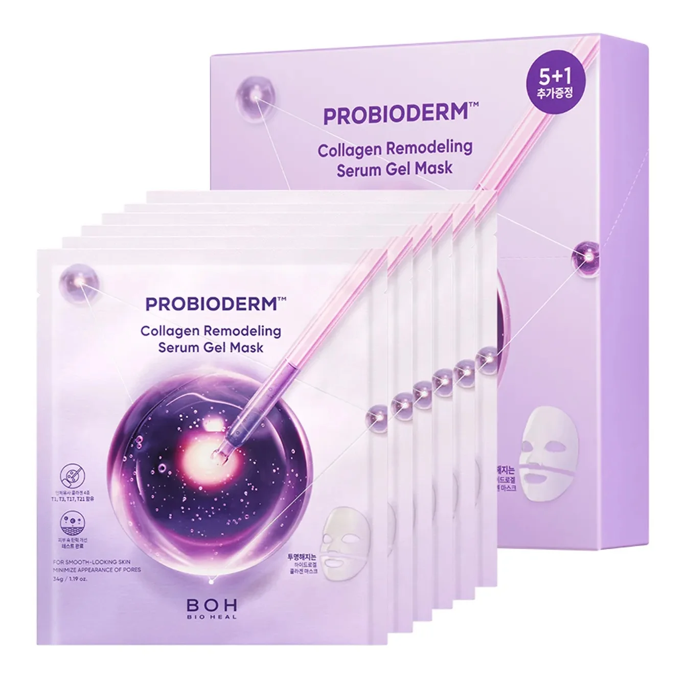 BioHeal BOH Probioderm Collagen Remodeling Serum Gel Mask Sheet