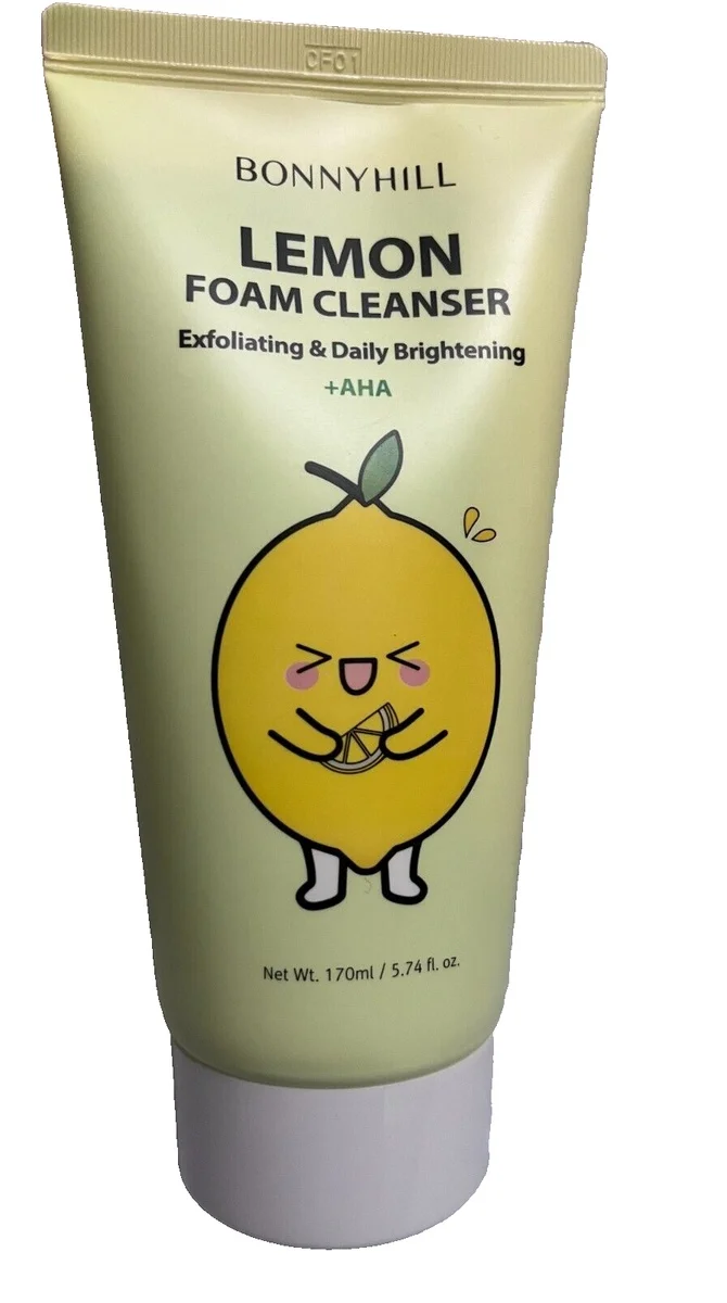 Sữa rửa mặt Bonny Hill Lemon Foam Cleanser Exfoliating & Daily Brightening +AHA