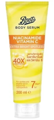 Tinh chất Boots Body Serum Niacinamide Vitamin C Extrat Bright Spotless