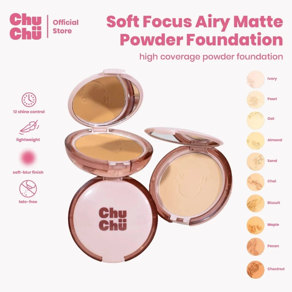 Chu Chu Beauty Soft Focus Airy Matte Powder Foundation
