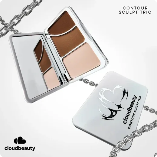 Phấn tạo khối Cloud Beauty Contour Sculpt Trio Palette 11g 02 Neutral