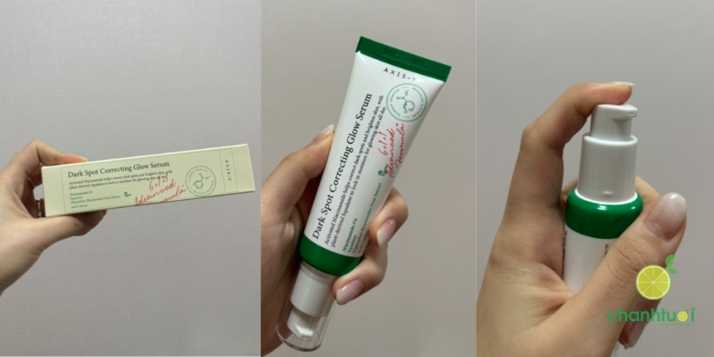 axis-y dark spot correcting glow serum thiết kế