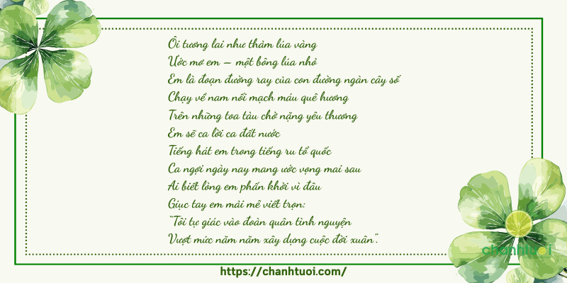 bài thơ về ước mơ 5