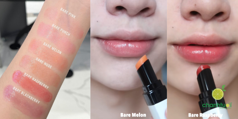 bảng màu son dưỡng bobbi brown