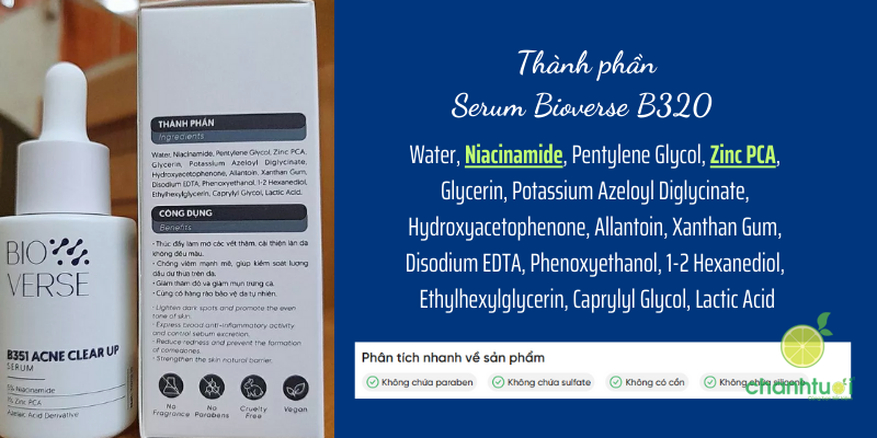 bioverse B351 thành phần