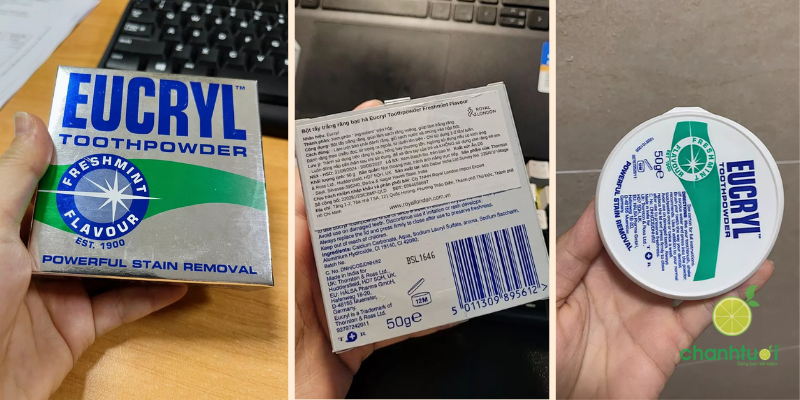 bột tẩy trắng răng Eucryl 1