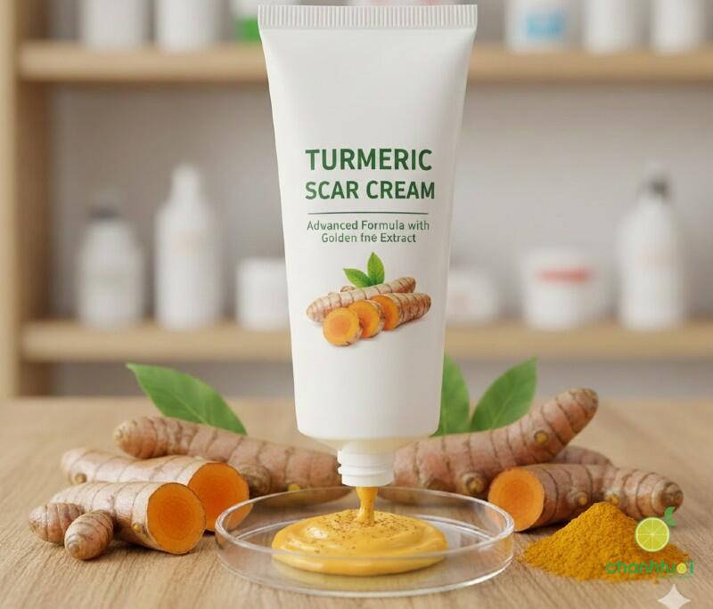 Cách bôi nghệ tươi trị sẹo 4