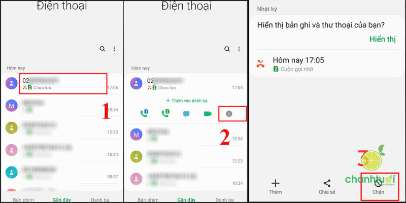 cách chặn cuộc gọi tin nhắn rác andoird 1