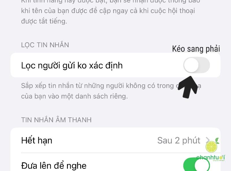 cách chặn cuộc gọi tin nhắn rác iphone 3