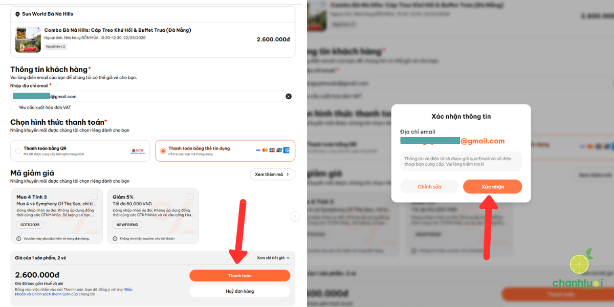 cách đặt vé sunworld online 4