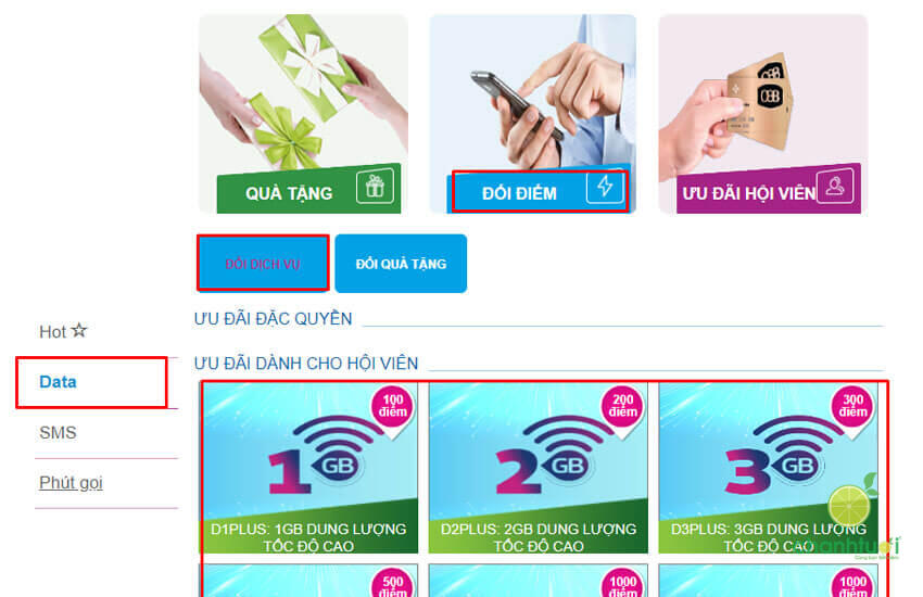 cach doi diem vinaphone sang data 2