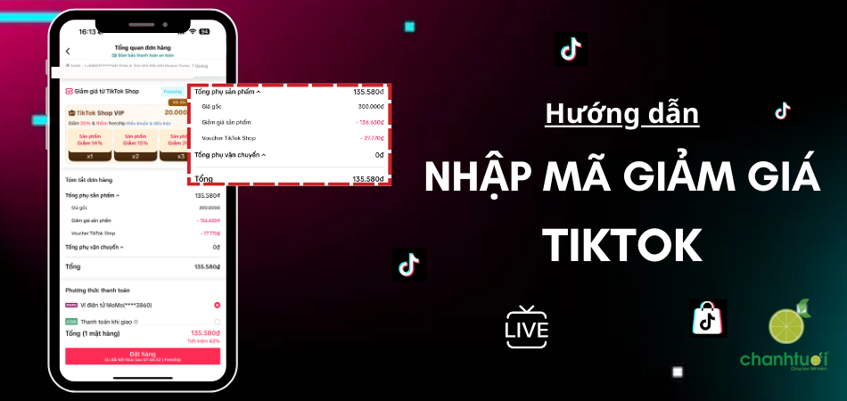 Cách nhập mã giảm giá TikTok khi thanh toán cực nhanh (Mới)