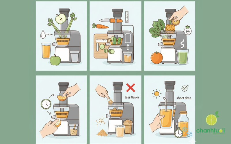 cách sử dụng máy ép chậm 4