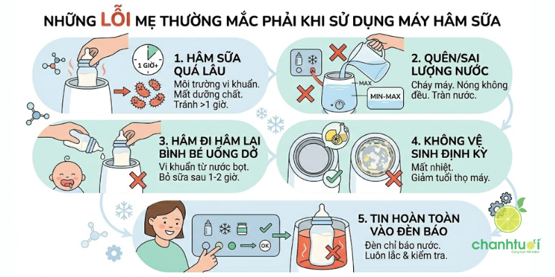 cách sử dụng máy hâm sữa 4