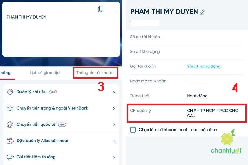 cách tìm chi nhánh ngân hàng 1-1