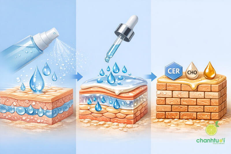 cấp ẩm cho da khô 2