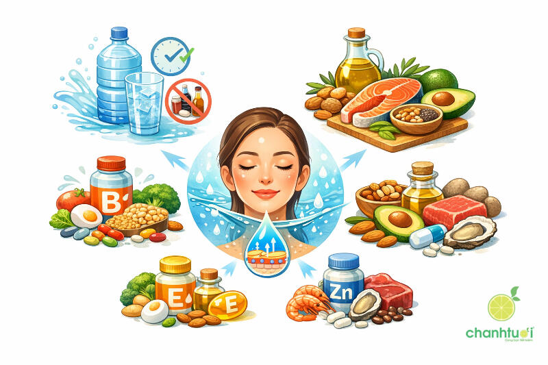 cấp ẩm cho da khô 5