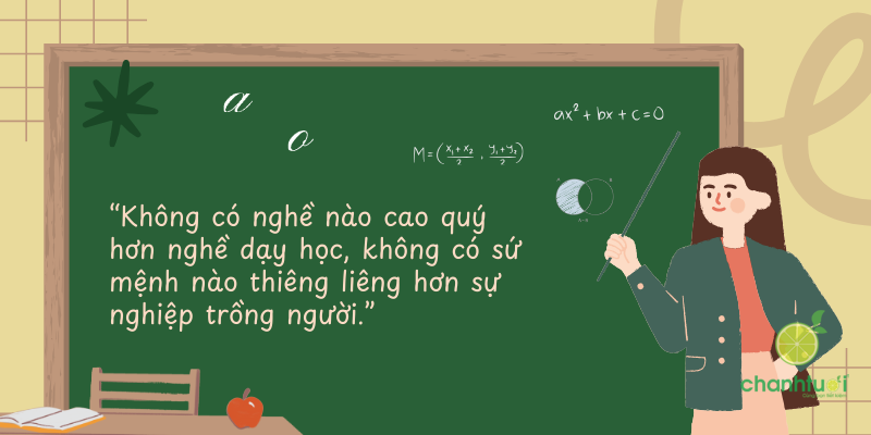 câu nói về nghề giáo 2