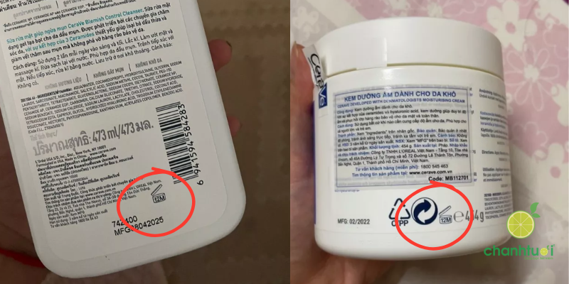 check hạn sử dụng cerave 2
