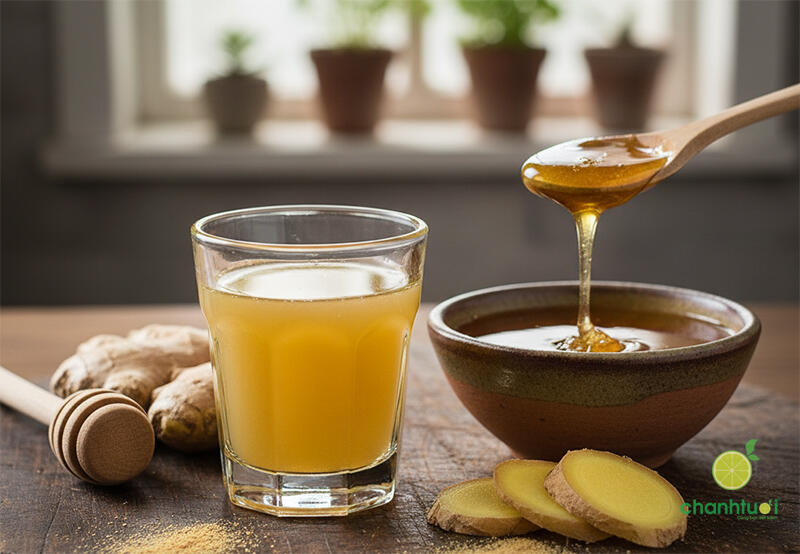 công thức ginger shot mật ong