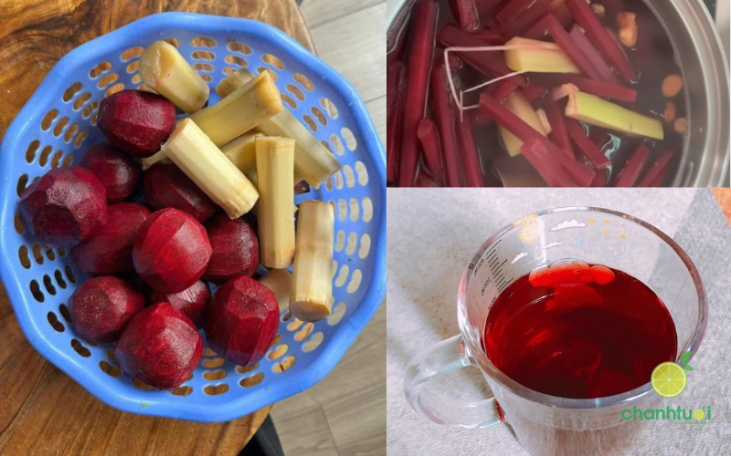 củ dền nấu mía 2