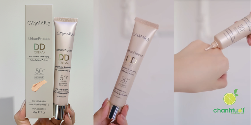 dd cream casmara thực tế