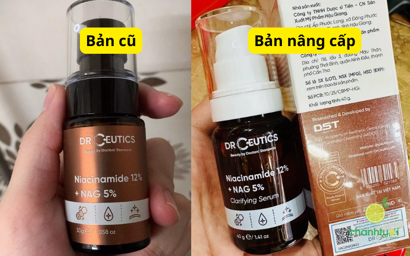 DrCeutics Niacinamide 12 NAG 5 review bản nâng cấp
