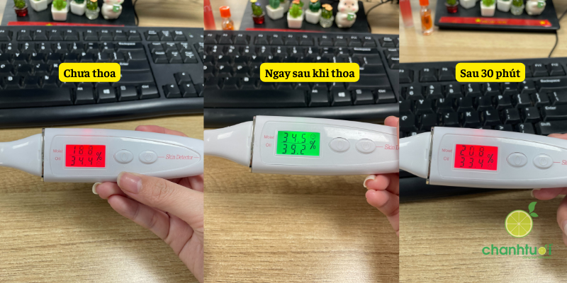 dưỡng ẩm của nước thần Chando