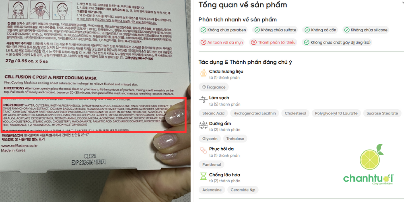 first cooling mask 4