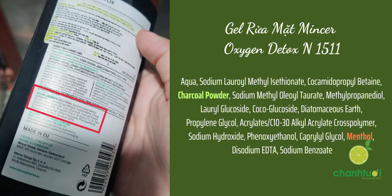 Gel Rửa Mặt Mincer Oxygen Detox N 1511 8