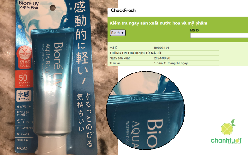 hạn sử dụng kem chống nắng biore 1