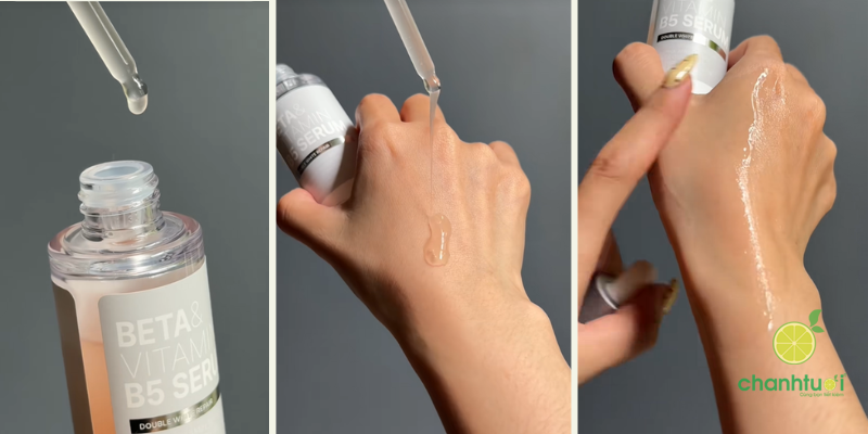innoskin beta & vitamin b5 serum kết cấu
