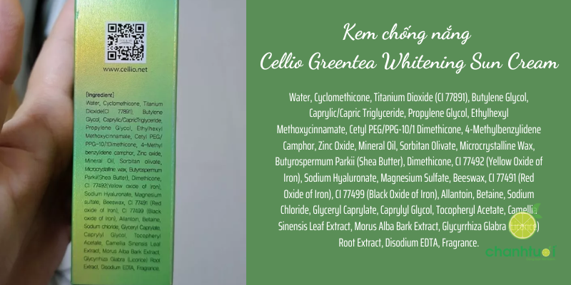Kem chống nắng Cellio 1